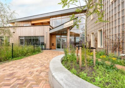 Biofilische School De Verwondering in Almere - ingang