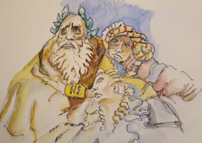 De andere Peter Eisenburger - Muurschildering in villa in Verona, Veronese