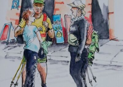 De andere Peter Eisenburger - Pelgrims in Navarete in Spanje