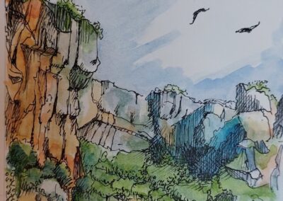 De andere Peter Eisenburger - Rotsen en vogels